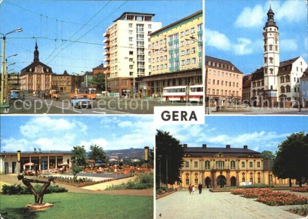 Gera Straße der Republik Rathaus Orangerie