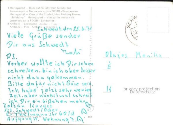 Ahlbeck Ostseebad Heringsdorf FDGB Heim Solidarität – Bild 2