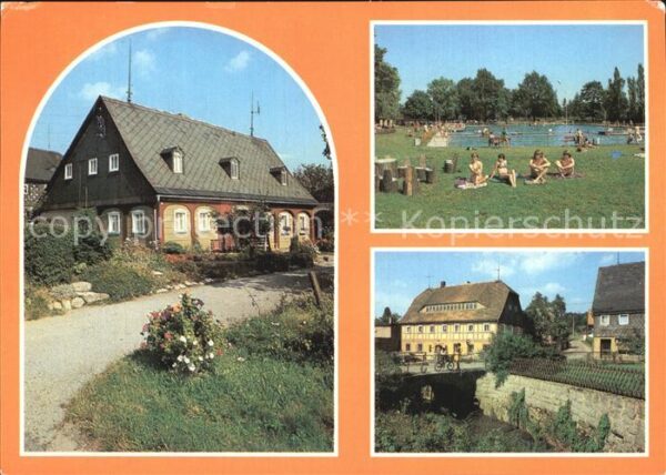Walddorf Sachsen Eibau Schwimmbad Ortsansichten