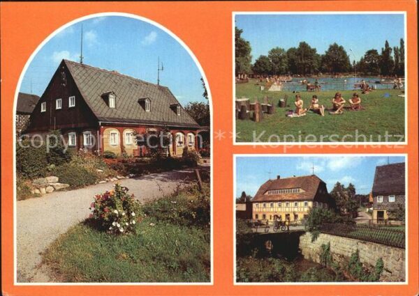 Walddorf Sachsen Eibau Schwimmbad Ortsansichten