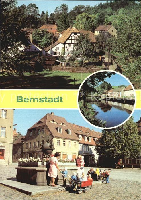 Bernstadt Loebau Ortsansichten Marktplatz