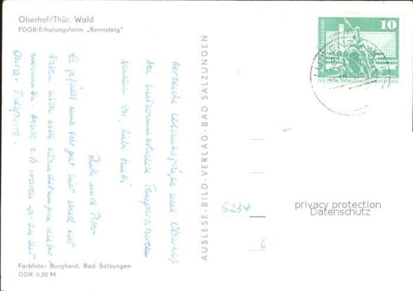 Oberhof Thueringen FDGB Erholungsheim Rennsteig – Bild 2