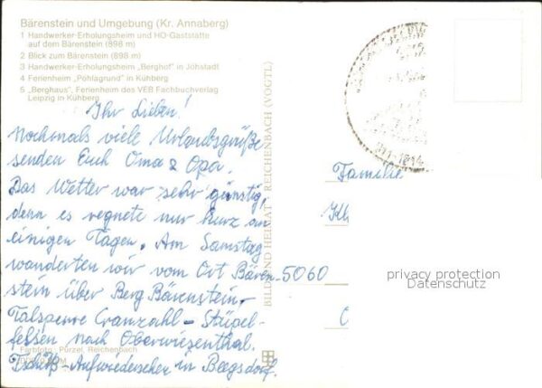 Baerenstein Annaberg-Buchholz Handwerker Erholungsheim HO Gaststätte – Bild 2