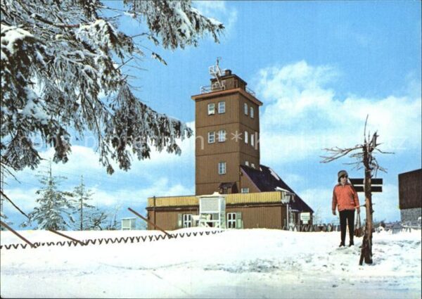 Oberwiesenthal Erzgebirge Wetterwarte Fichtelberg Winter