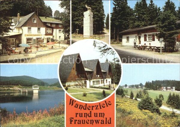 Frauenwald Thueringen Gaststätte Fraubachmühle Monumend Bohrs