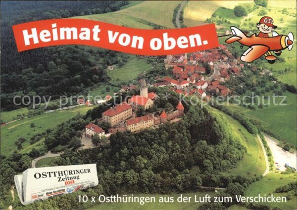 Thueringen Region Heimat von oben....Ostthüringer Zeitung