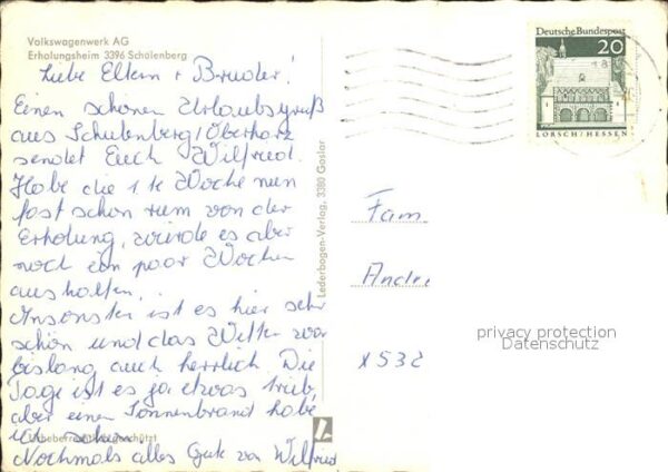 Schulenberg Oberharz Erholungsheim Volkswagenwerk – Bild 2
