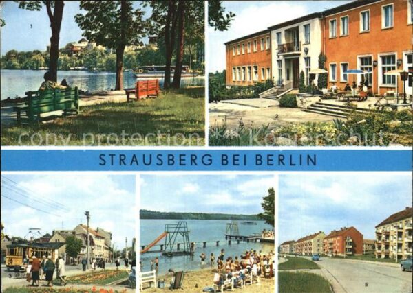 Strausberg Brandenburg Fähre Straussee HO Hotel Große Straße