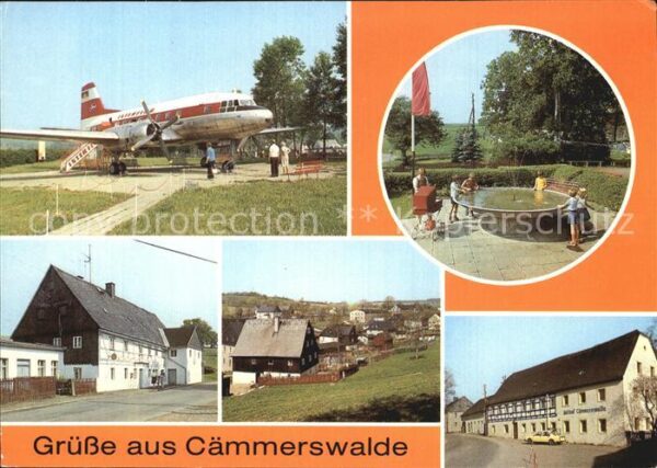 Caemmerswalde Schauflugzeug Parkanlage Gasthof Cämmer
