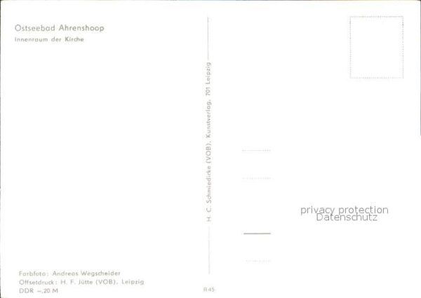 Ahrenshoop Ostseebad Kirche Innenraum – Bild 2