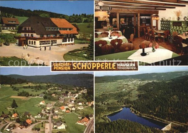 Haeusern Schwarzwald Gasthof Pension Schöpperle Panorama