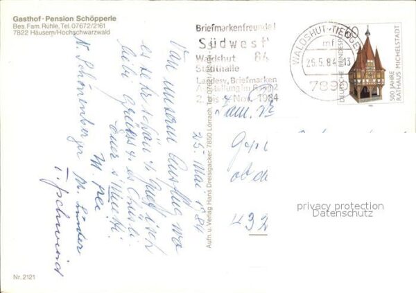 Haeusern Schwarzwald Gasthof Pension Schöpperle Panorama – Bild 2