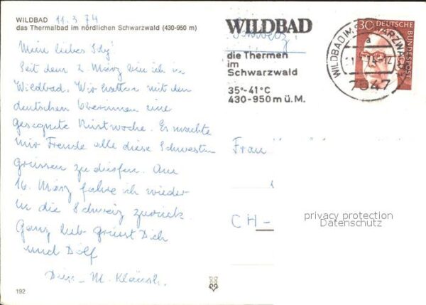Wildbad Schwarzwald Thermalbad Panorama – Bild 2