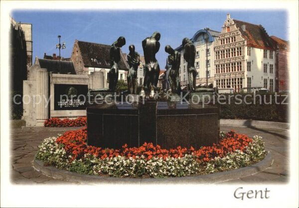 Gent Gand Flandre De Bron der Geknielden