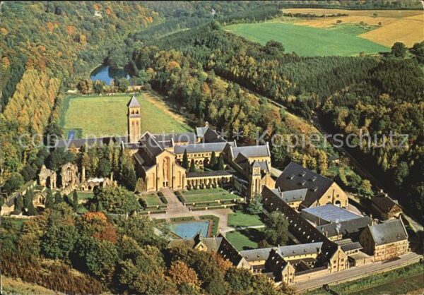 Abbaye d Orval Kathedrale Luftbild