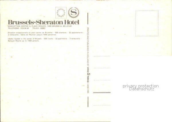 Bruessel Bruxelles Sheraton Hotel – Bild 2