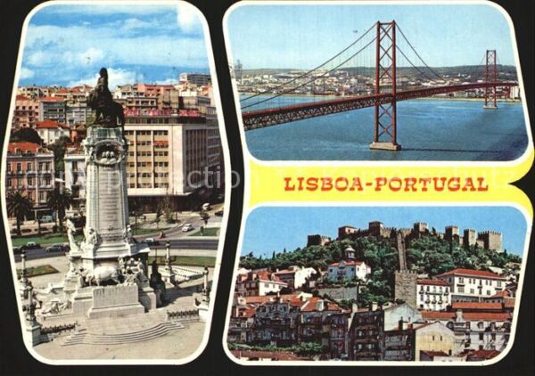 Lisboa Denkmal Ortsansicht Brücke
