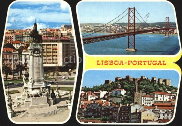Lisboa Brücke Stadtansicht Denkmal
