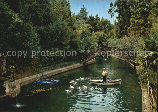 Rhodos Rhodes Aegaeis Fluss Schwäne Brücke
