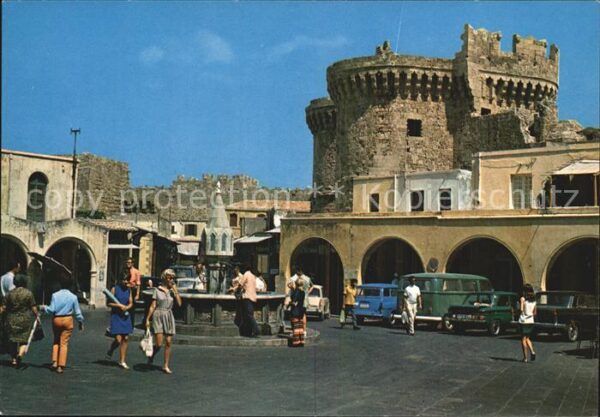 Rhodos Rhodes Aegaeis Hippocrates Platz