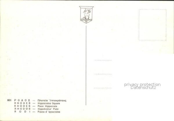 Rhodos Rhodes Aegaeis Hippocrates Platz – Bild 2