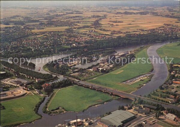 Minden Westfalen Wasserstraßenkreuz Schachtschleuse