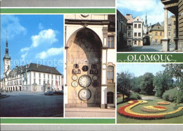 Olomouc Namesti Miru Rathaus Uhr