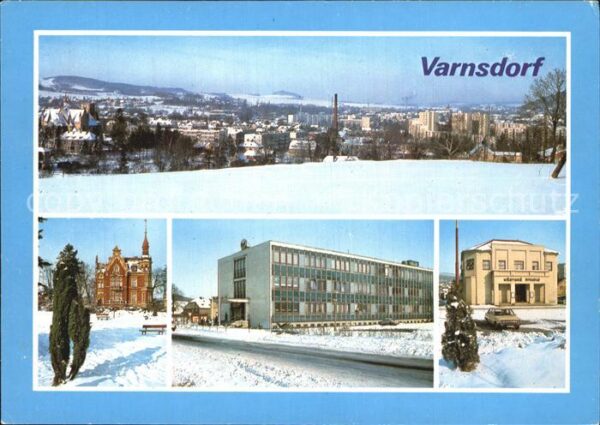 Varnsdorf Park Gottwalda Kirche Winter