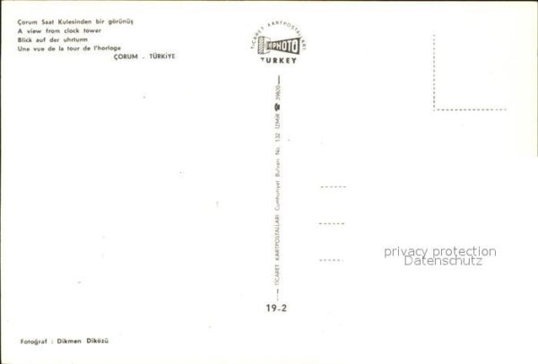 Tuerkei Turkey Corum Turmuhr – Bild 2