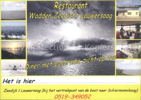 Lauwersoog Restaurant Wadden Zeezicht