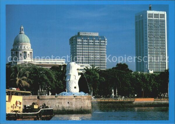 Singapore Merlion stalwart guardian