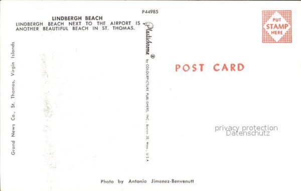 United States Virgin Islands Sankt Thomas Lindbergh Beach – Bild 2