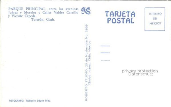 Torreon Coahuila de Zaragoza Parque Principal – Bild 2