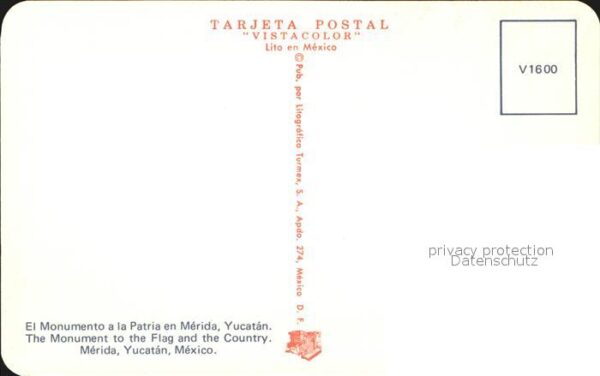 Mérida Yucatan Monument Flagge – Bild 2