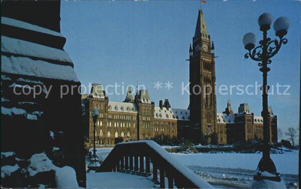 Ottawa Ontario Regierungsgebäude Winter