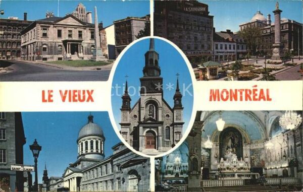 Montreal Quebec Nelson Monument Kathedrale Bon Secours