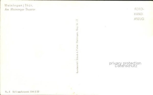 Meiningen Thueringen Meininger Theater – Bild 2
