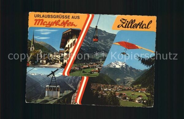 Mayrhofen Zillertal Seilbahn Ortsansicht Panorama