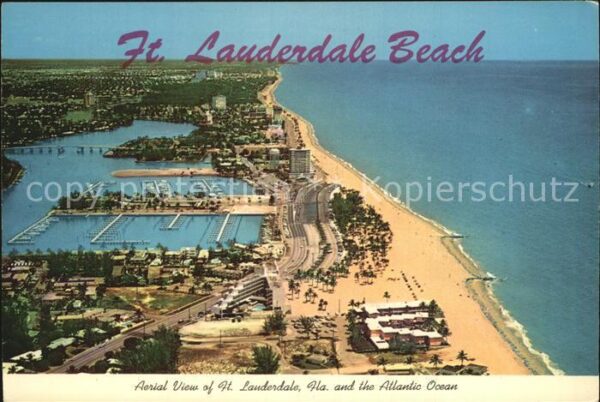 Lauderdale Florida Luftaufnahme Hafen Atlantic Ocean