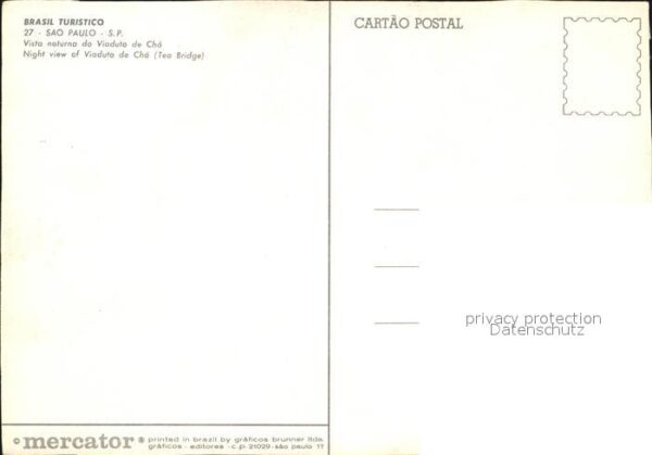 São Paulo Nachtansicht Tea Bridge – Bild 2