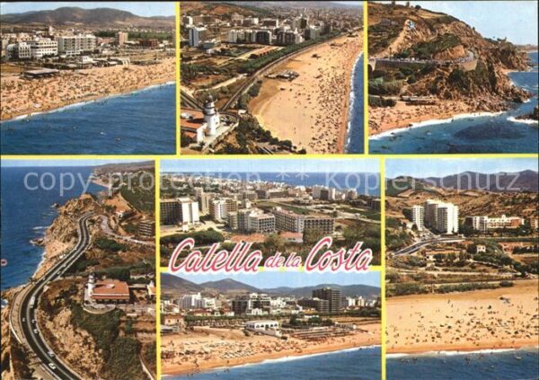 Calella Strand Luftaufnahmen