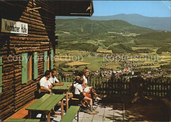 Bayerischer Wald Viechtacher Hütte Distelberg Blick Groß