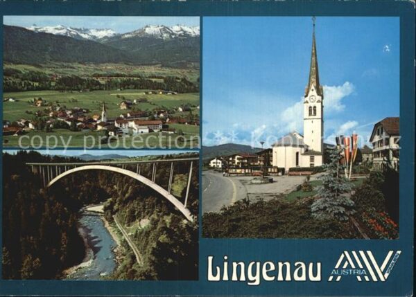 Lingenau Vorarlberg Bregenzerwald Kirche Panorama