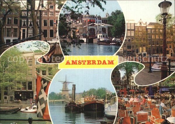 Amsterdam Niederlande Stadtansichten Hafen Mühle