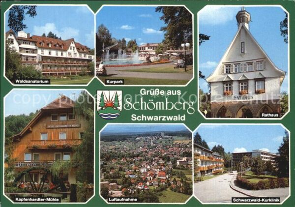 Schoemberg Schwarzwald Waldsanatorium Kurpark Rathaus Kapfenha