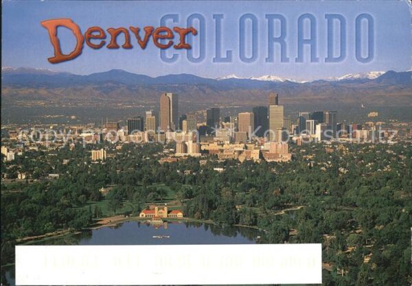 Denver Colorado Stadtansicht Rocky Mountains