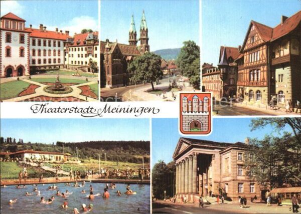Meiningen Thueringen Theater Kirche Schloss Henneberger Haus