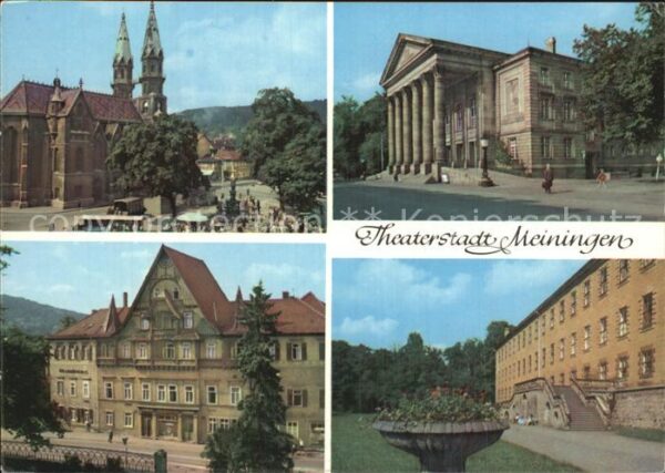 Meiningen Thueringen Platz der Republik Theater HO Hotel Säc