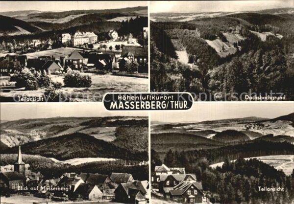Masserberg Dachsbachgrund Masserberg Panorama
