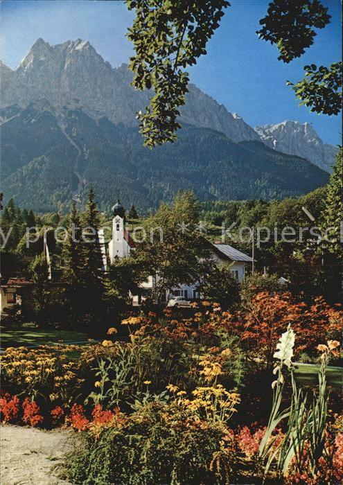 Grainau Kurpark Großer Waxenstein Zugspitze